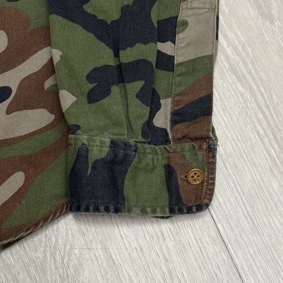 Denim & Supply Ralph Lauren Canada Patch Men's Camo Button-Up Shirt - Size Small - Picture 9 of 11